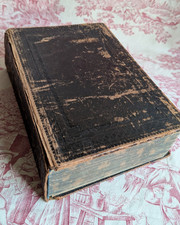 Hausbibel von 1856 - Martin Luther - Ledergebunden inkl Familienstammbaum