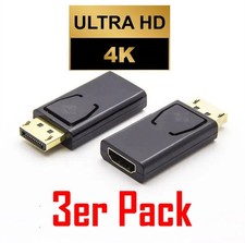 3x DP auf HDMI Adapter 4K