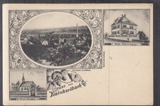 6360. Ak Kleinkarlbach bei Bad Dürkheim Pfarrhaus Kirche Totale