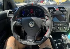Für Volkswagen Golf 5 MK5 GTI Passat Rabbit R32 Jetta Brauch Carbonfaser Lenkrad