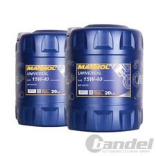 2x20 Liter MANNOL SAE 15W40