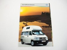 Prospekt VW California Exclusive T4 TDI VR6 Technik Ausstattung Farben 1998