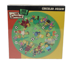 Die Simpsons Fußball Kreis Rund Puzzle 500 Teile Cenutry Fox 2003 NEU OVP