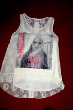 Tolle Longbluse m.  Innenshirt (2-tlg) Gr.40 GIRL TRIBU Motiv SUMMER LOVE Spitze