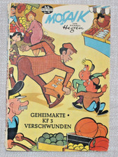 Mosaik Digedags komplett orginal Heft 44 Geheimakte KF3 verschwunden DDR 1960