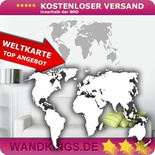 Wandkings Wandtattoo Weltkarte
