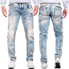 Cipo & Baxx Herren Jeans Freizeit Hose Straight Cut Fit Denim Designer Clubwear 
