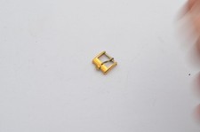 ROLEX LEDER ARMBAND DORNSCHLIESSE CLASP BUCKLE 10MM STAHL VERGOLDET