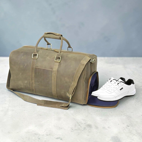 Reisetasche duffelbag leder - reisetasche/duffelbag,