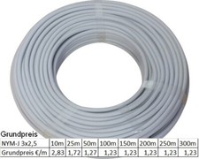 NYM-J 3x2,5 mm² nach VDE