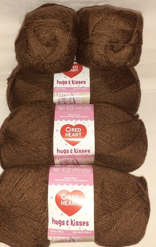 5x100g acrylgarn braun - acrylgarn, *braun*