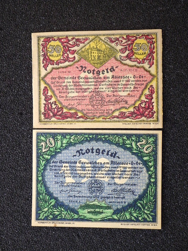 Notgeld österreich - x,