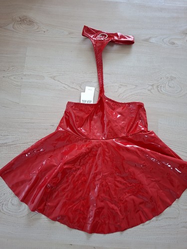 Damen lackleder mini kleider - ,