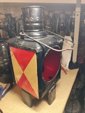 Alte Bahnlaterne Eisenbahnlampe Oberwagenlaterne Zugschlussleuchte DB