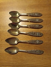 6 Silber Teelöffel Alt Dachbodenfund Sammlung