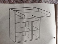 Wickelkommode später zum Schreibtisch umbaubar weiß von Ikea