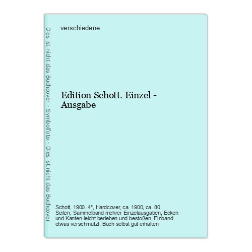 Edition schott einzel - einzel,