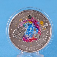 Cookinseln 5 $ 2010 HAH 280 Meteorite Silber Antique Finish