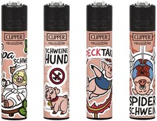 Clipper Feuerzeuge 4er Set