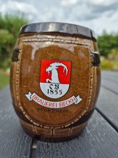 Brauerei Beckh Pforzheim   Fass Krug   0,5L Bierkrug