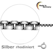 ECHT SILBER RHODINIERT *** Venezianerkette rund massiv 40-42-45-50-55-60-70-80cm