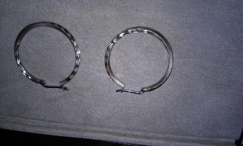 Creolen ohrring aus silber - ohrring,