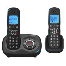 Alcatel XL595B Voice Duo Schnurlostelefon mit Anrufbeantworter DECT schwarz