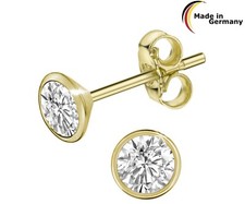 333 Gold Ohrstecker Zirk. SINGLE  2,5 - 3,0 - 3,5 - 4,0 - 4,5 - 5,5 mm
