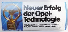 Werbe-Aufkleber Opel 1978