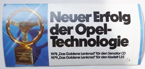 Werbe aufkleber opel 1978 - opel,