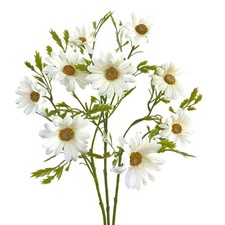Kunstblume Margeritenzweig 3er