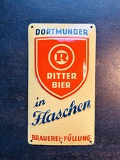 Türschild Blechschild Ritter Brauerei Dortmund Bier Werbeschild Original