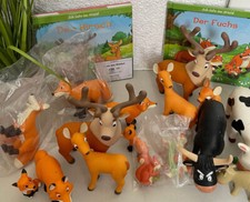 Atlas Verlag Tiere des Waldes Fuchs Reh Hirsch Eichhörnchen Kuh Kalb Ochse