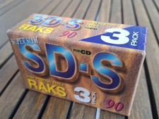 3er-Pack RAKS C90 Audio Leerkassetten SD-S 90 Tape Typ II NEU OVP SEALED