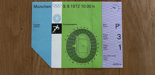 Eintrittskarte olympiade 1972 - olympiade,