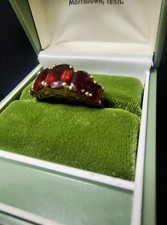 Vintage roter Granat Ring 10