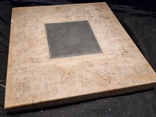 ALTARSTEIN braun / beige Marmor -  Reliquiar relic - Kapsel Maße ca: 26cm x 26cm