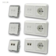 CUP Netzwerkdose UP, Datendose, LAN DSL LSA Unterputz Internet-Anschluss-Dose