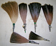 6 Gamsbärte mit Hülsen verschiedene Größen