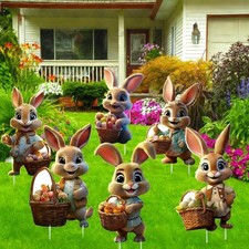 Osterhasen Gartenstecker