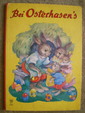 Bei Osterhasen's - altes Bilderbuch, Kinderbuch, Ostern, Osterhase, Ostereier