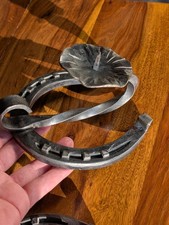 ? Glücksbringer,Schmiedeeisen Kerzenhalter, Kerzenständer Hufeisen Handarbeit?