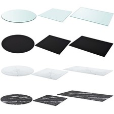 Tischplatte aus gehärtetem Glas Glasplatte Glasscheibe Ersatz Tish Platte 6-10mm