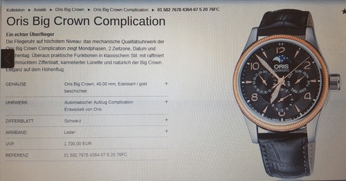 Oris big crown - oris,