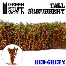 Hohes Gebüsch - Rot Grün - Landschaftsbau Modellbau Eisenbahn Natur