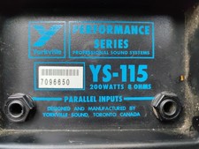 Yorkville Ys-115 PERFORMANCE SERIES 200 Watt