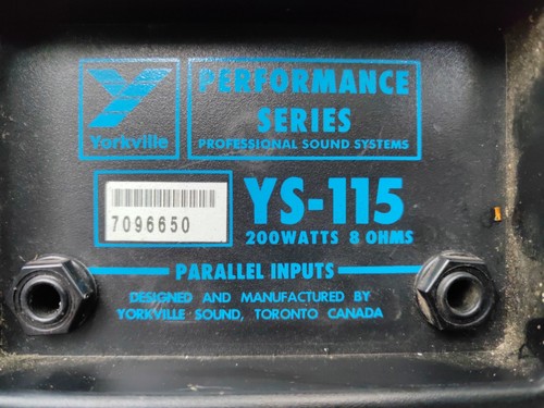 Yorkville 115 performance - ys-115,