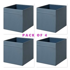 4x Ikea Drona Blau Aufbewahrungsboxen Rosali Cath Kidston Würfel Kallax Einheit Neu