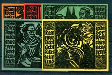 Erfurt scheine notgeld - scheine,