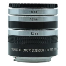 Soligor Automatic Extension Tube Set Zwischenring Set 8mm 16mm 32mm Rollei QBM